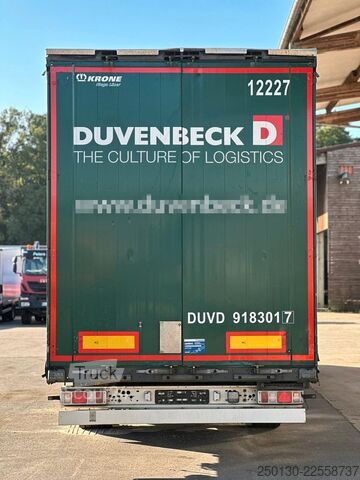 Brandalı açık yarı römork KRONE SD Pritsche + Plane Mega Edscha-Verdeck