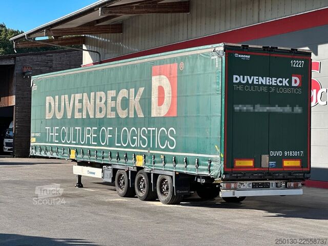 Brandalı açık yarı römork KRONE SD Pritsche + Plane Mega Edscha-Verdeck