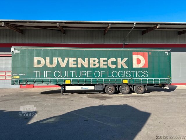 Brandalı açık yarı römork KRONE SD Pritsche + Plane Mega Edscha-Verdeck