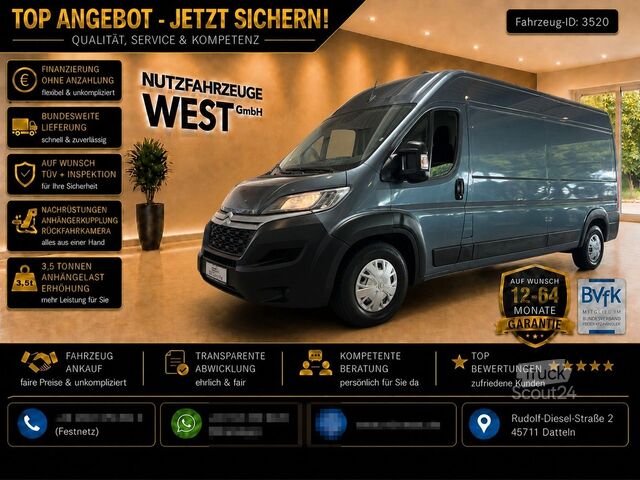 Fourgon surélevé Citroën Jumper 2,2 Blue-HDI L2-H2*Hoch+Lang*Garantie*