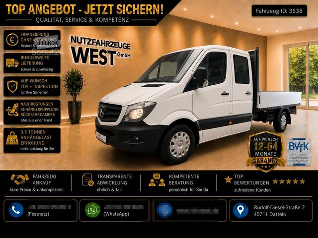 Fourgon pick-up MERCEDES-BENZ Sprinter 314/316 Maxi Pritsche=3.500mm*Garantie*