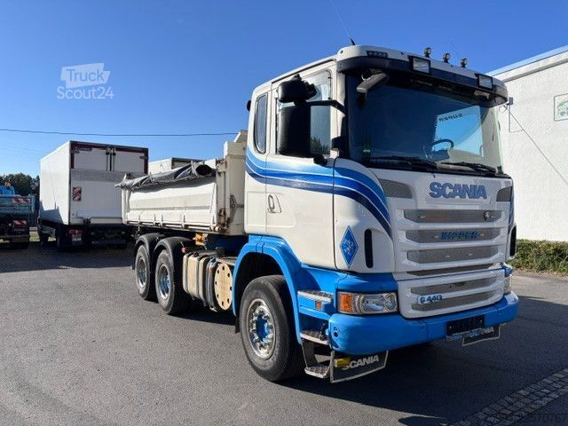 Τρίπλευρο ανατρεπόμενο φορτηγό SCANIA G440 Meiller Dreiseitenkipper Bordmstic