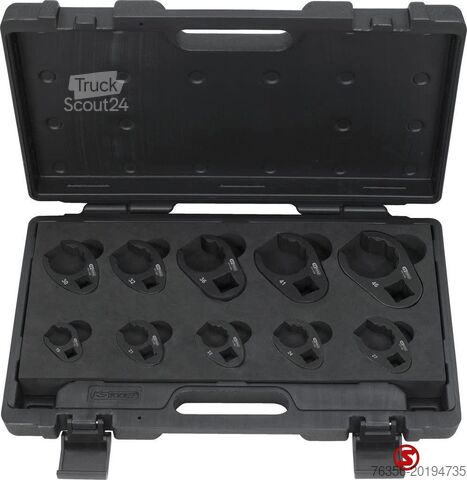 Set chei pentru țevi tip Krähenfuß, 19-46 mm, 10 piese Diversen Open opsteekringsleutelset 19-46 MM 10PCS