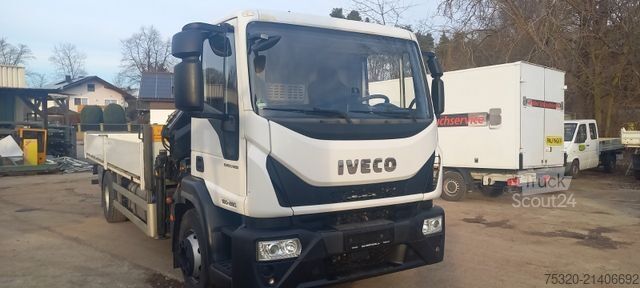Camião de plataforma IVECO 160E280 Pritsche/Kran
