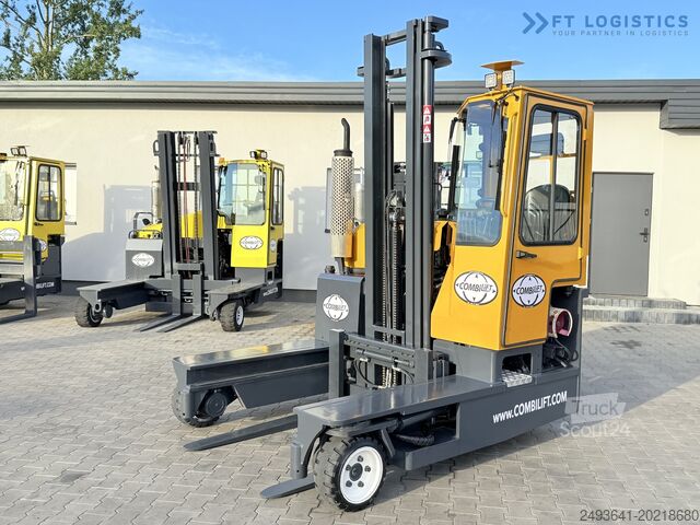 Keturių krypčių šakinis krautuvas Combilift C3000 GAS DUPLEX 4500 FREE LIFT CABIN