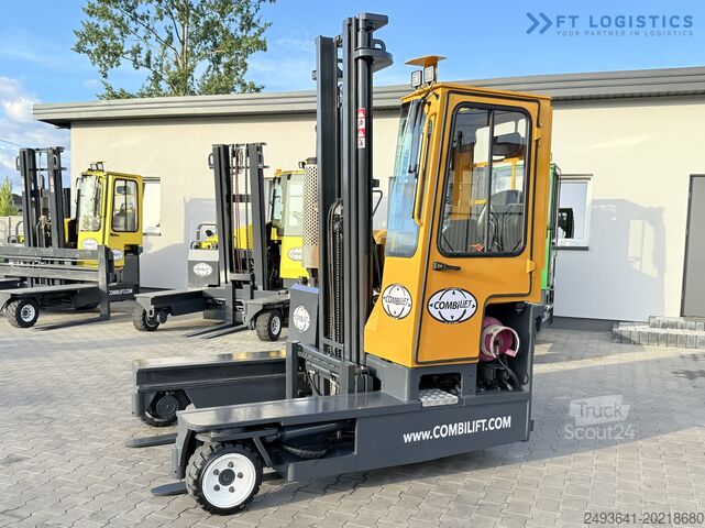 Keturių krypčių šakinis krautuvas Combilift C3000 GAS DUPLEX 4500 FREE LIFT CABIN