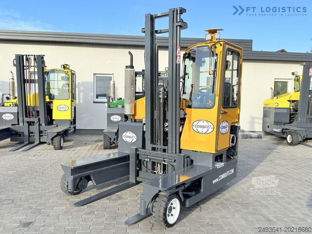 Keturių krypčių šakinis krautuvas Combilift C3000 GAS DUPLEX 4500 FREE LIFT CABIN