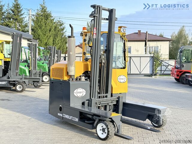 Keturių krypčių šakinis krautuvas Combilift C3000 GAS DUPLEX 4500 FREE LIFT CABIN
