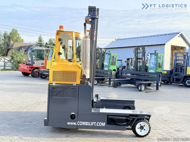 Keturių krypčių šakinis krautuvas Combilift C3000 GAS DUPLEX 4500 FREE LIFT CABIN