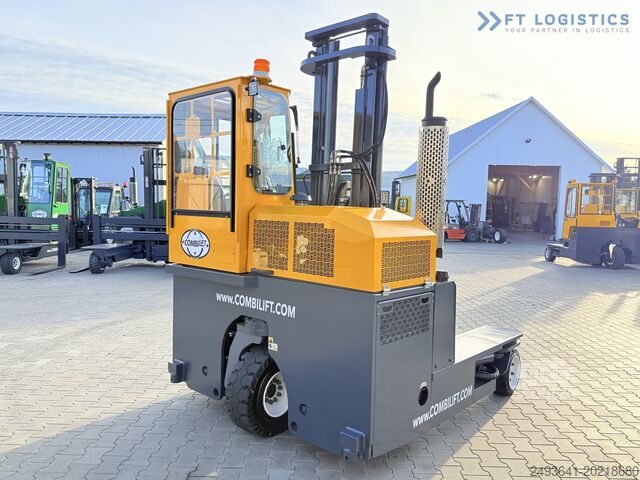 Keturių krypčių šakinis krautuvas Combilift C3000 GAS DUPLEX 4500 FREE LIFT CABIN