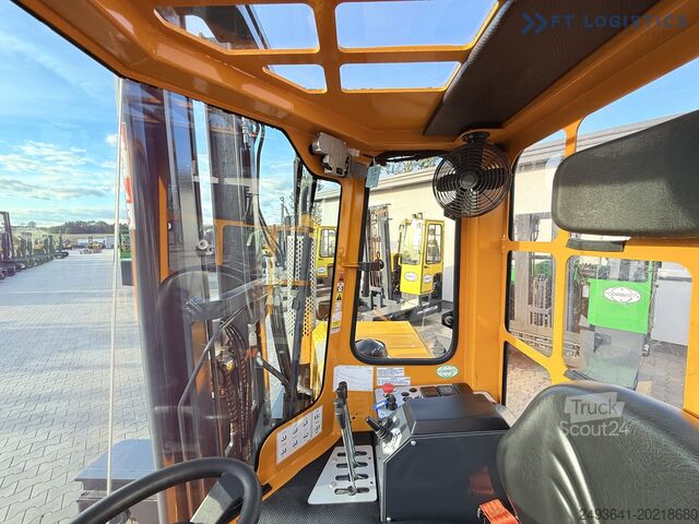 Keturių krypčių šakinis krautuvas Combilift C3000 GAS DUPLEX 4500 FREE LIFT CABIN