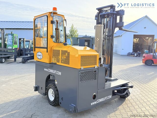 Keturių krypčių šakinis krautuvas Combilift C3000 GAS DUPLEX 4500 FREE LIFT CABIN
