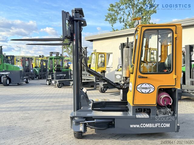 Keturių krypčių šakinis krautuvas Combilift C3000 GAS DUPLEX 4500 FREE LIFT CABIN