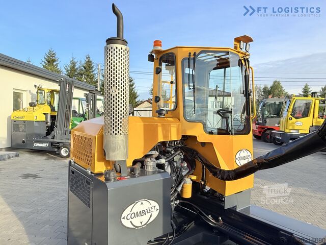 Keturių krypčių šakinis krautuvas Combilift C3000 GAS DUPLEX 4500 FREE LIFT CABIN