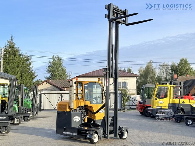 Keturių krypčių šakinis krautuvas Combilift C3000 GAS DUPLEX 4500 FREE LIFT CABIN