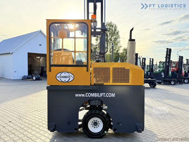 Keturių krypčių šakinis krautuvas Combilift C3000 GAS DUPLEX 4500 FREE LIFT CABIN