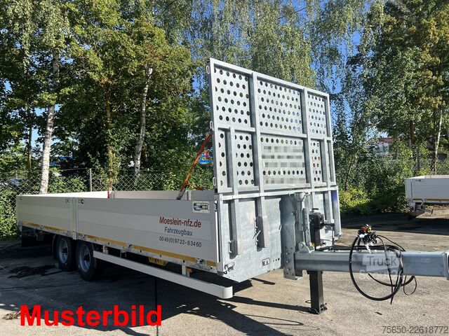 Відкритий причіп Möslein THT 14,4 G 6,2  14,4 t GG Tandem- Pritschenanhänger- Tieflader