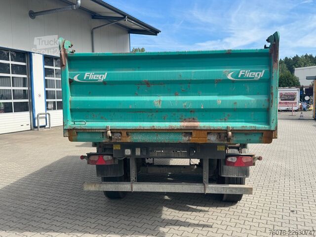 Remorque benne trilibérale FLIEGL 18t Tandem Stahl 3-Seiten Kipper
