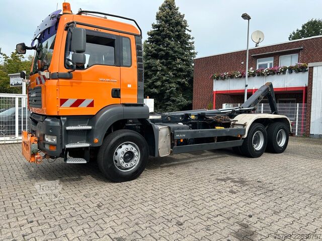 Haakarm vrachtwagen MAN TGA 26.400 MEILLER Abroller mit 13t Achsen 6x4
