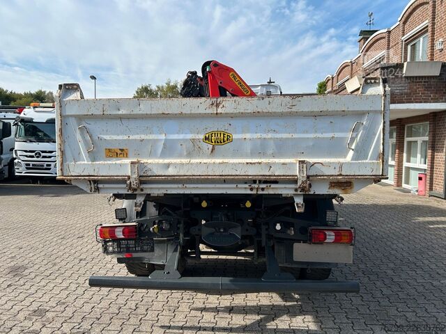 Kolmisivuinen kippiauto MERCEDES-BENZ 1835 Arocs 3Skipper MEILLER + PK14501 SLD5 Kran