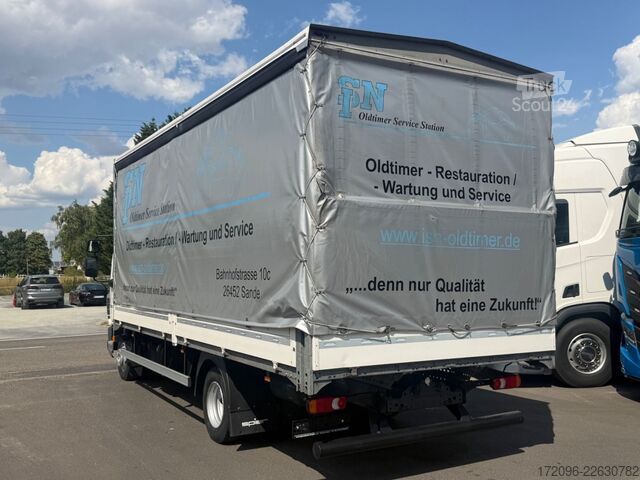 Verhollinen pakettiauto DAF LF 210 FA 4x2 BL Pritsche/Plane, Klima, Bordwand