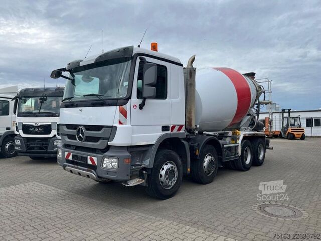 Betono maišyklės sunkvežimis MERCEDES-BENZ Actros 3241 B 8x4  Betonmischer Deutsch Top Lieb