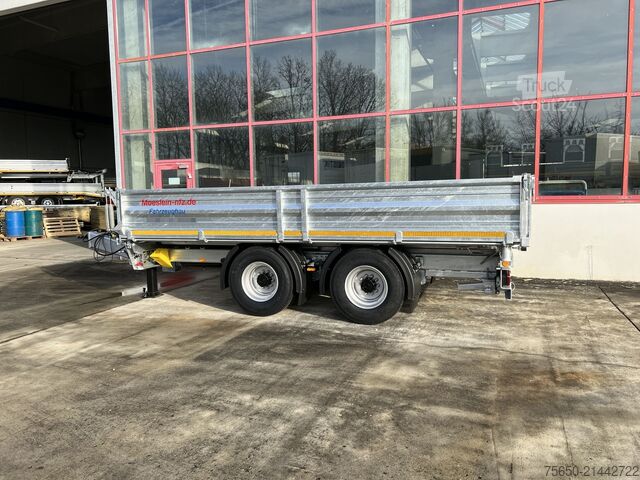 Remorcă basculantă Möslein TTD 19 B  19 t Tandemkipper- Tieflader, Breitbereifung