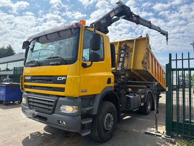 Kanca kol sistemi DAF CF 85.410 6X4 21T HOOKLIFT + CRANE HIAB 166-3 H...
