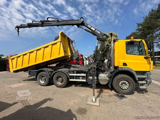 Kanca kol sistemi DAF CF 85.410 6X4 21T HOOKLIFT + CRANE HIAB 166-3 H...