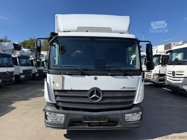 Transporter mit Koffer MERCEDES-BENZ ATEGO 818 L Koffer 6,1 m LBW 1 to. *AHK