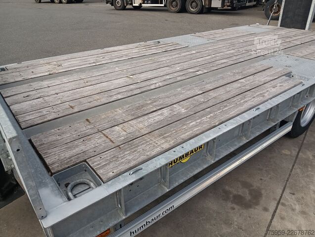 Dieplader oplegger HUMBAUR HBTZ 216524 BS NEUWERTIG! 16,5tNL GummiRampenTOP