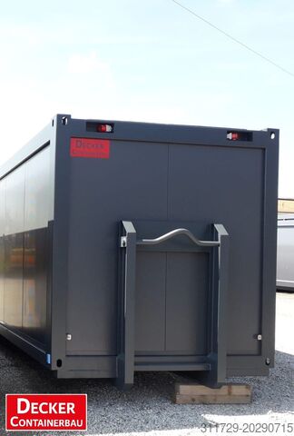 Živý kontajner Decker Containerbau Bürocontainer 20ft, auf ABR, sofort