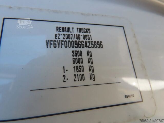 Hefplatform Renault Master 10,5 m,  3 seats, 3500 kg, euro6