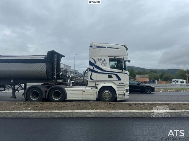 Standaard-SZM Scania R580 6x4 tractor and 2007 DAMM tipper semi.