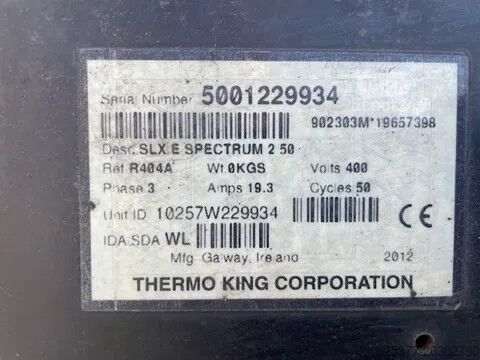 Refrigerated/freezer transport Gray and Adams Thermo king SLX multitemp, writer, 249 widht /...