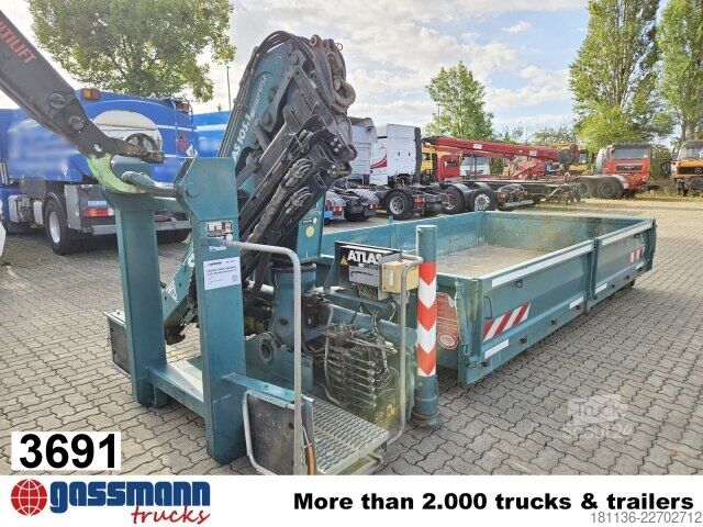 Contentor roll-off  K22, Abrollcontainer mit Kran Atlas 105.1, Funk,