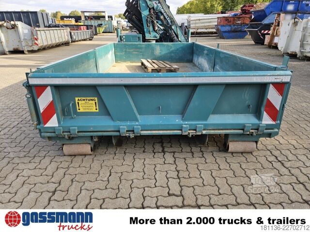 Āķa konteiners  K22, Abrollcontainer mit Kran Atlas 105.1, Funk,