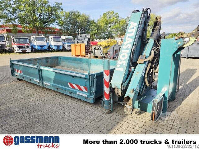 Āķa konteiners  K22, Abrollcontainer mit Kran Atlas 105.1, Funk,