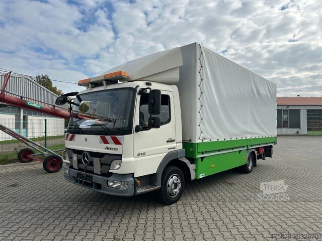 Βαν με κουρτίνα πλευράς MERCEDES-BENZ Atego 818 / LBW / Klima