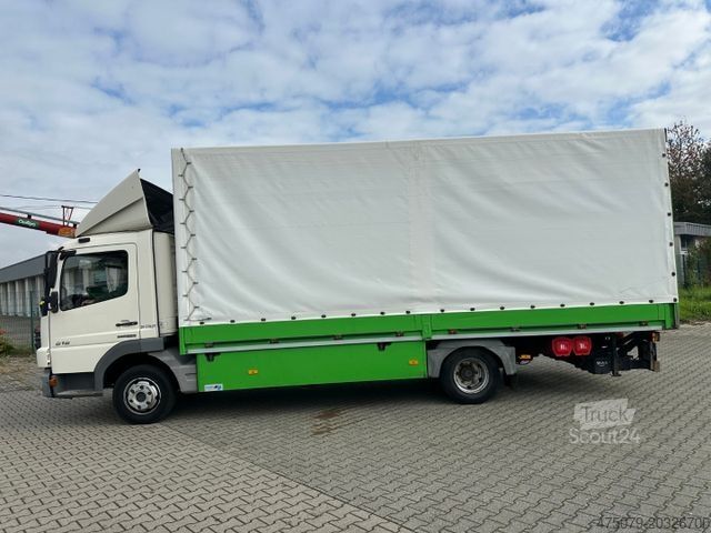 Βαν με κουρτίνα πλευράς MERCEDES-BENZ Atego 818 / LBW / Klima