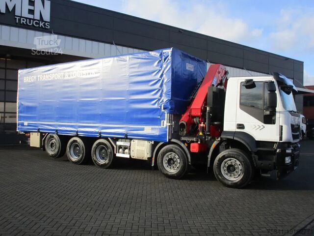 Kranbil Iveco Trakker 410T50-5 10x4 Euro 6 HMF 3220 K6 Kraan