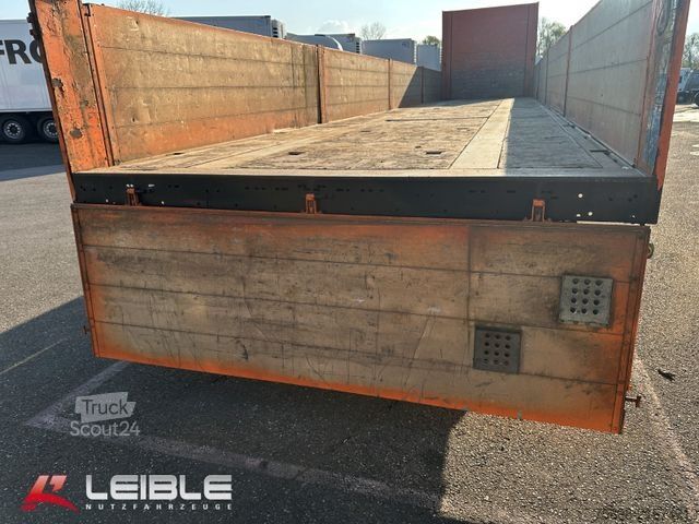 Remorque semi-plateforme de travail KÖGEL SN 24*Bordwand Baustoff *Rungentaschen*SAF Achse