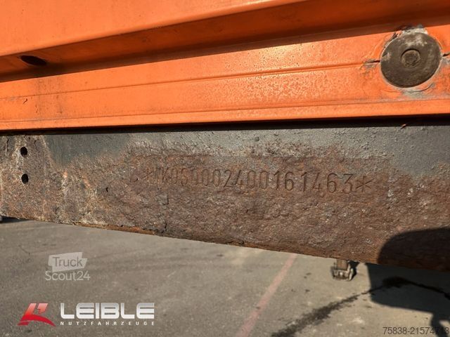 Remorque semi-plateforme de travail KÖGEL SN 24*Bordwand Baustoff *Rungentaschen*SAF Achse