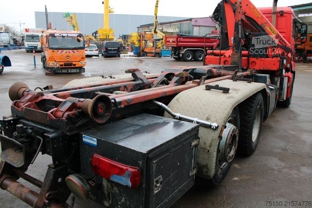 Camión portacontenedores de gancho MAN 26.480 6x2 KRAN PALFINGER Nr: 249