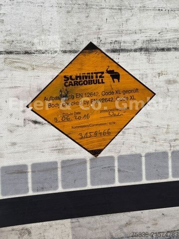 Semi-remorque bâchée SCHMITZ CARGOBULL Liftachse, Edscha, Rahmen verzinkt, 385/65