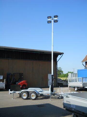 Generator de curent cu turnuri de iluminat, manual WEKO Fahrgestell, Stromerzeuger und Lichtmast