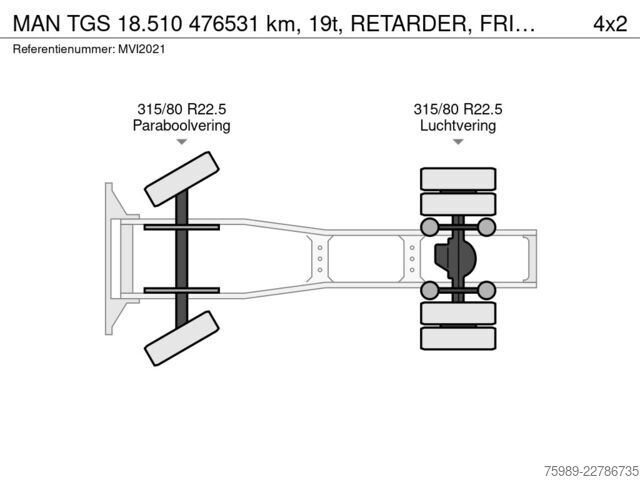 Standard-SZM MAN TGS  18.510   476531 km, 19t,  RETARDER, FRIGO