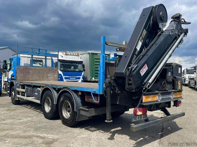 Autokrāna kravas automašīna Scania P410  6x4 HIAB  X-HIDOU 188 E-5, RETARDER, WHEE...