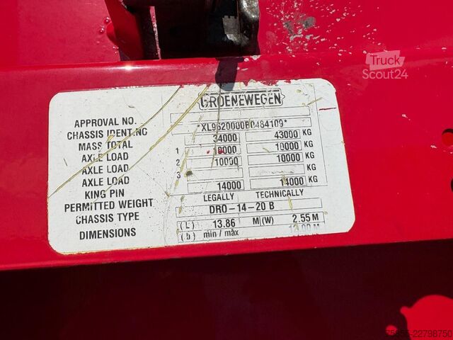 Kofer Groenewegen DRO-14-20 B 2-Axle Closed Box / BPW Axles / Ste...