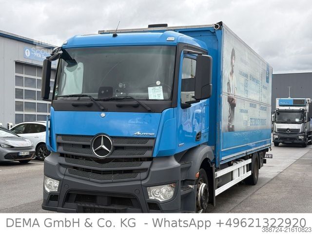 Flatbed truck with tarp MERCEDES-BENZ Antos1830*E6c*AHK*LBW*Klima*Schwenkwänd-L*Kamera